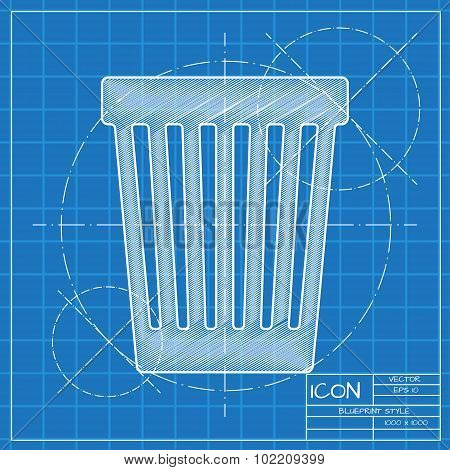 Vector blueprint icon