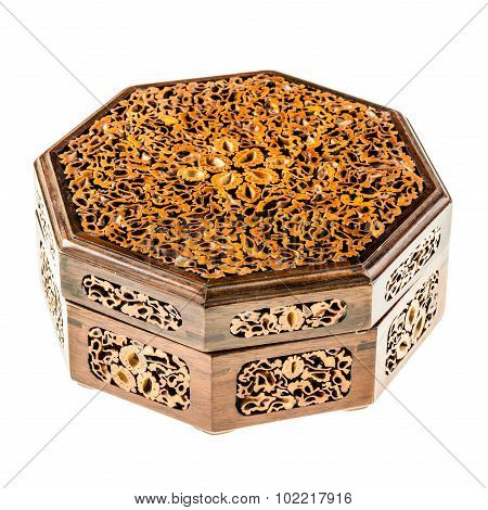 Inlaid Japanese Wooden Box