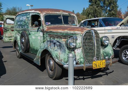 Ford Panel Truck On Display