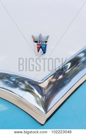 Ford Crown Victoria Emblem On Display