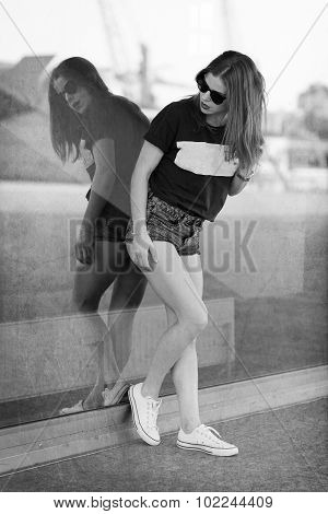 Beautiful Girl In The City