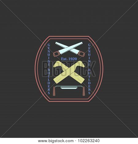 Logotype for construction and carpentry industries.