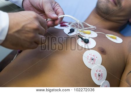 Ricardo Costa Football Player Of Paok While Going Through Medical Tests In Thessaloniki, Greece.