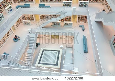 Municipal Public Library Of Stuttgart, Germany