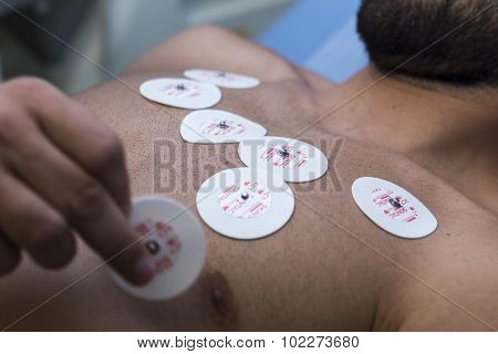 Miguel Angelo Leonardo Vitor Football Player Of Paok While Going Through Medical Tests In Thessaloni