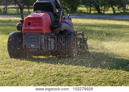 Riding Lawn Equipment With Operator