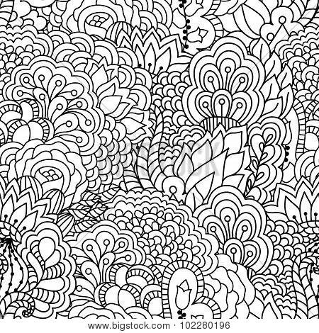 Seamless black and white background.