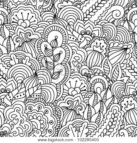 Seamless black and white background.