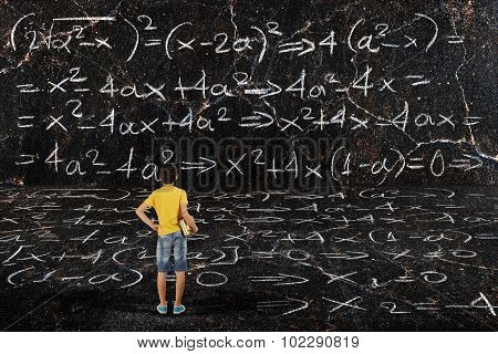 Boy And Maths