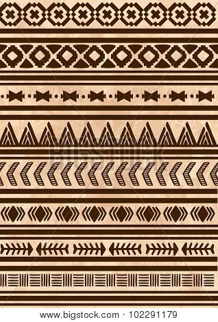 Ethnic indian pattern. Aztec, navajo.
