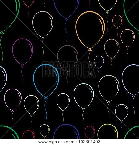 Seamless color contours of balloons