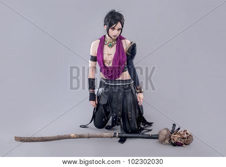 Dark gothic woman