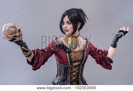 Dark gothic woman
