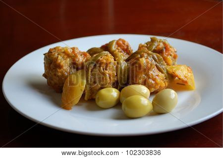 Traditional moroccan meal