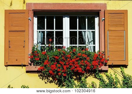 Old Alsacien House In Small Village