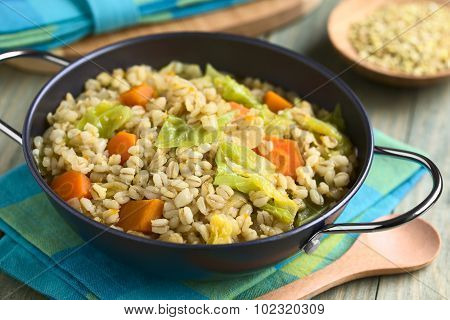 Savoy Cabbage Carrot Pumpkin Wheat Grain Stew