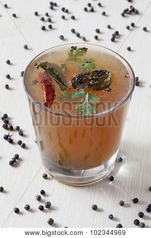 Pepper Rasam From South India.