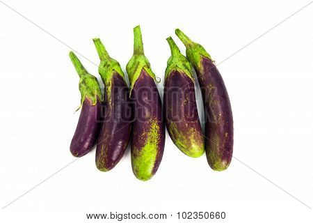 Eggplant On White Background