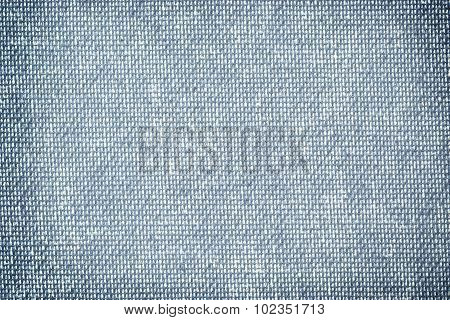 Texture Surface Of Natural Blue Canvas