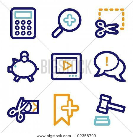 Shopping web icons