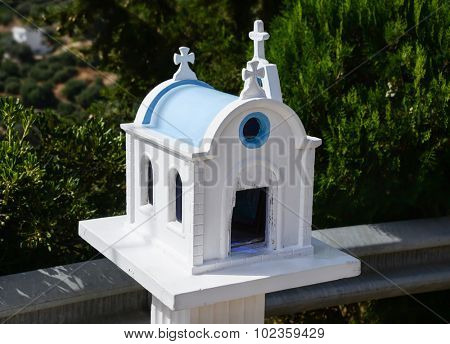 Kandylakia -  typical greek miniature roadside shrine 