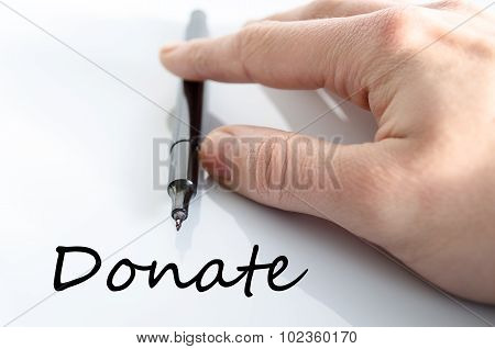 Donate Text Concept