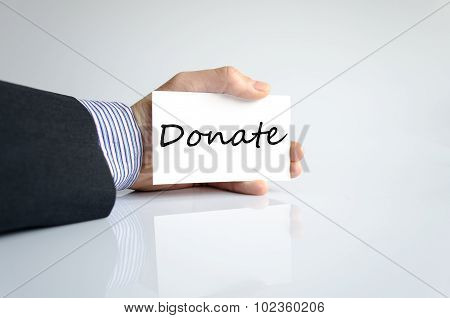 Donate Text Concept