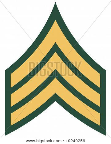American Rank Of Sergeant Insignia