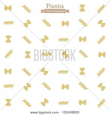 Pasta wallpaper - pasta seamless pattern background
