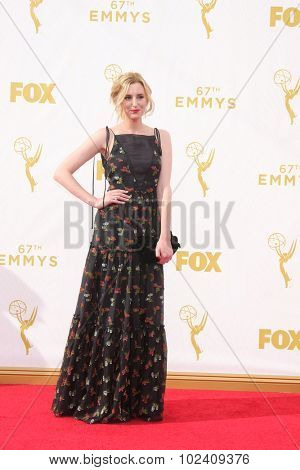 LOS ANGELES - SEP 20:  Laura Carmichael at the Primetime Emmy Awards Arrivals at the Microsoft Theater on September 20, 2015 in Los Angeles, CA
