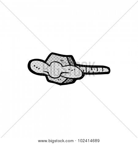 cartoon nut and bolt