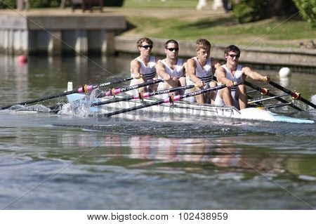 HENLEY, ENGLAND. 03-07-2010.   Upper Thames R.C. 'A'  in action on day 4 of the Henley Royal Regatta 2010 held on the River Thames.  