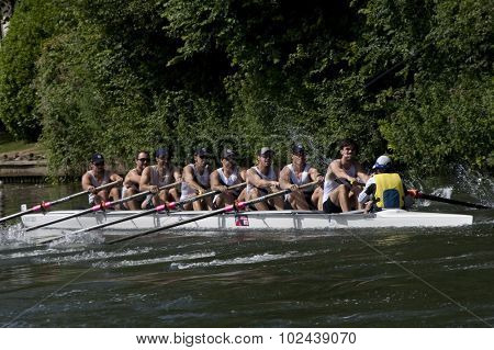 HENLEY, ENGLAND. 03-07-2010.  West End R.C., NZL in action on day 4 of the Henley Royal Regatta 2010 held on the River Thames.  