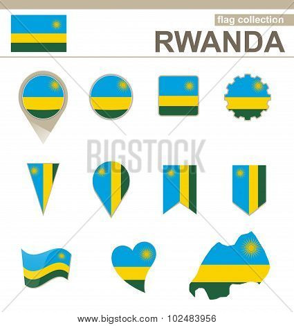 Rwanda Flag Collection