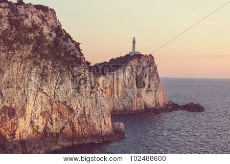 Lefkada town in Greece