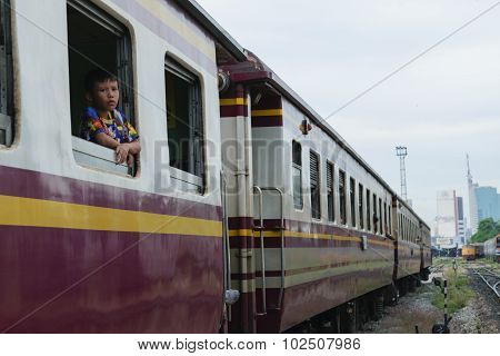 Boy On Train