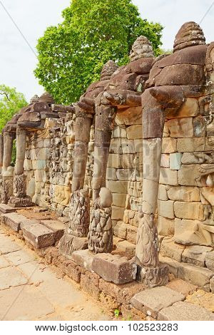 Elephant Terrace, Ankgor Thom, Cambodia