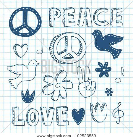 Peace Doodle Set