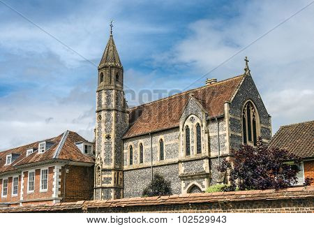 Sarum College And Cathedral Close, Salisbury, England