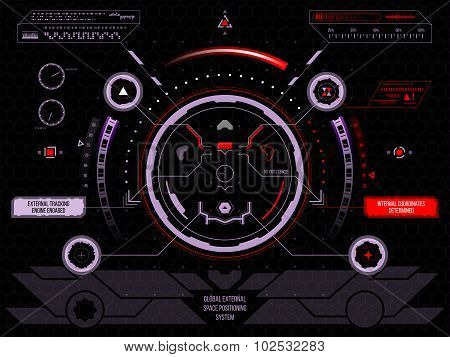 Futuristic Touch Screen User Interface Hud