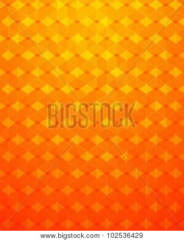Orange and yellow bright mosaic background.