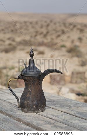 Traditional Vintage Arabian Old Smoked Coffee Maker