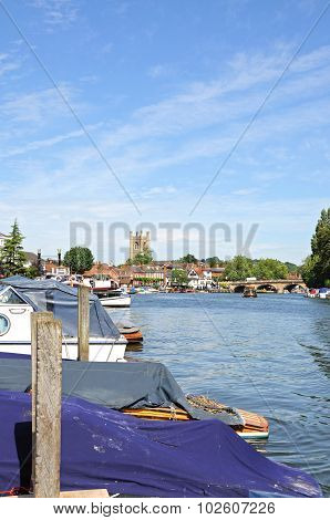 View along the river, Henley-on-Thames.