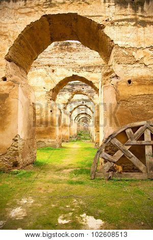 Old Moroccan Granary In The Cat  Wall
