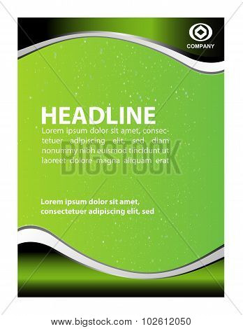 green flyer background