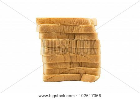 The Cut Loaf Of Bread,isolated