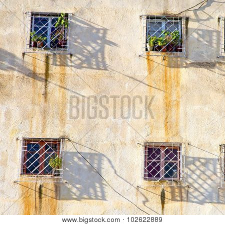Window In Morocco Africa And Old Construction Wal Brick Historical