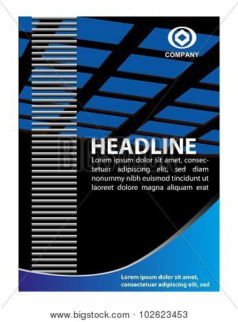 Vector business brochure, flyer, magazine cover