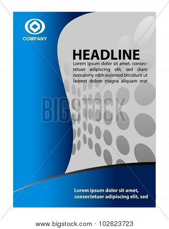 Presentation of Poster flyer design editable vector illustration