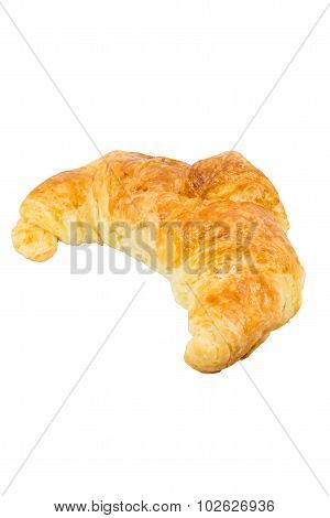 Croissant Bread Isolated On White Background